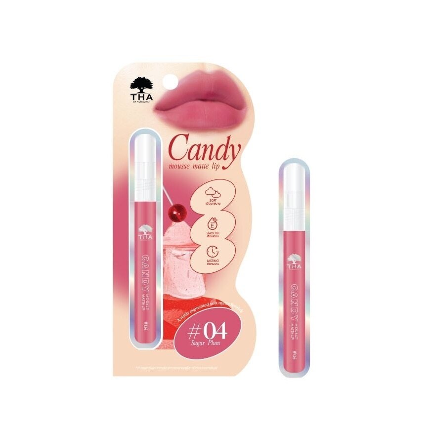 #THA By Nongchat Candy Mousse MatteLip04 - 01 Tropical Fruit