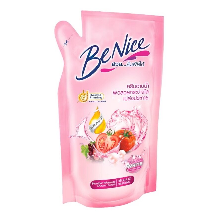 Benice Shower Cream Beautiful Whitening 400 Ml.(Refill)