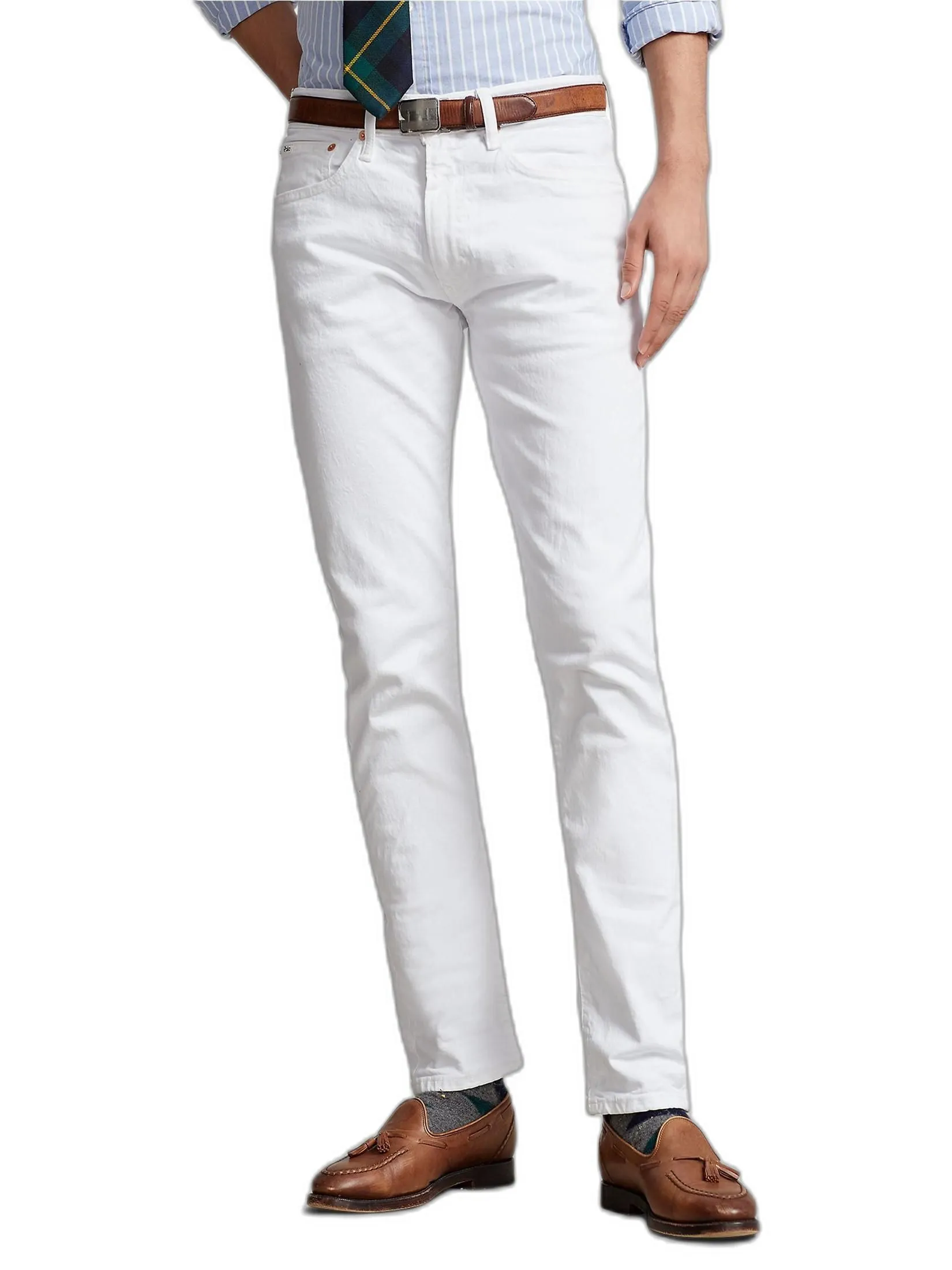 POLO RALPH LAUREN Men Jeans-Sullivan Slim Stretch Jean MNPODNM10920025-White