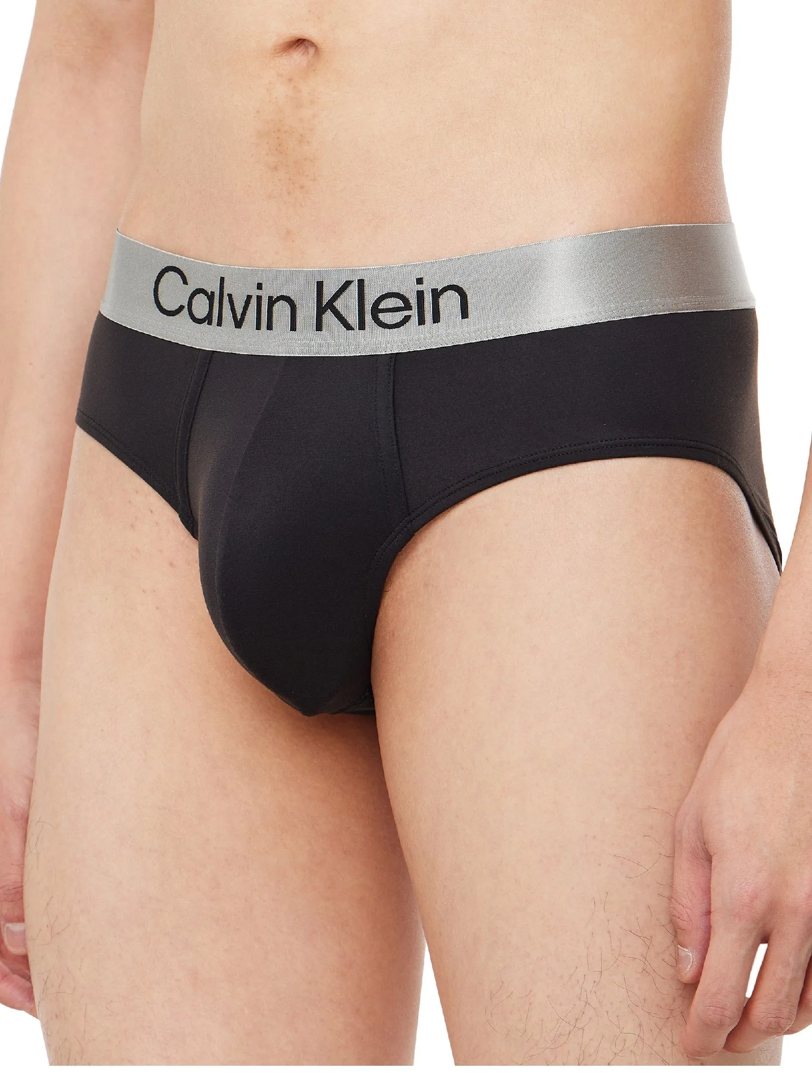CALVIN KLEIN Men's Brushed Micro Jersey Hip Brief Black