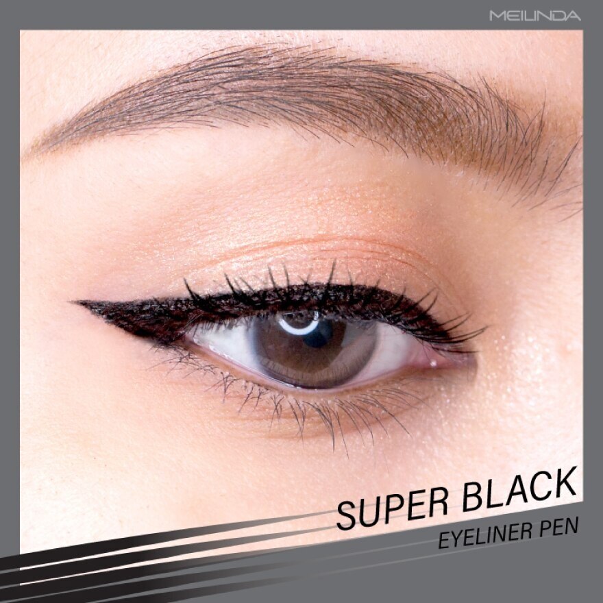 Meilinda Eyeliner Pen Super Black 0.7g.