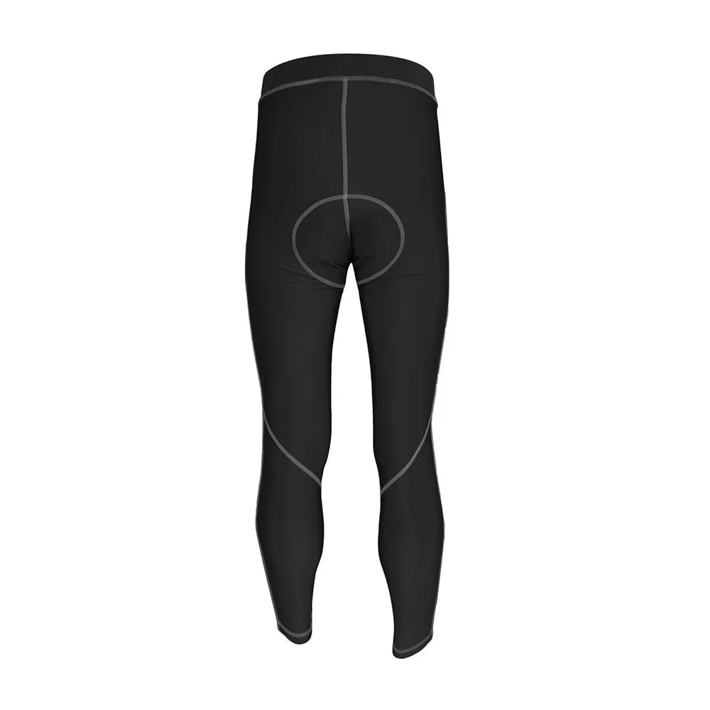 SPANDEX Black/Grey-CPL002-Cycling Long Pant Get Pad