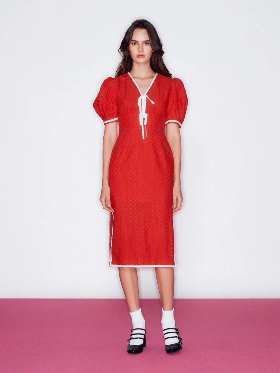 ASV (RS24) Merely Pencil Dress Red