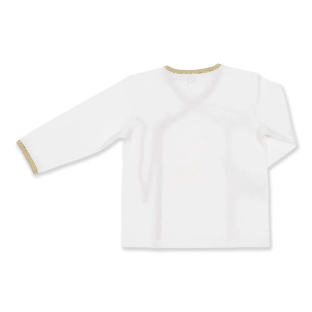 AUKA Brown,Infant Long-sleeved Wrapper Vest  ,Auka Cocoa Alpaca.