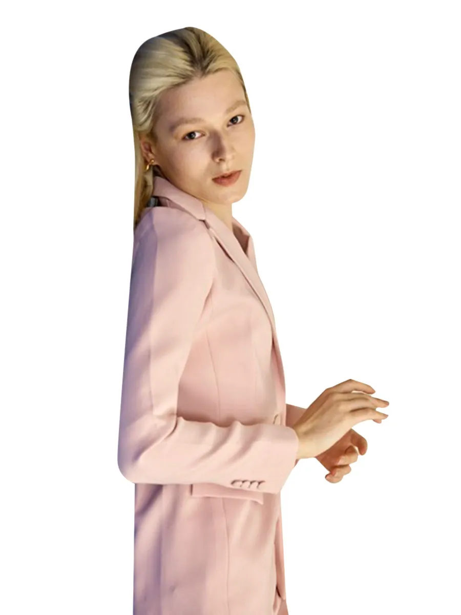 SILA COLLECTION One Button Suit Pink