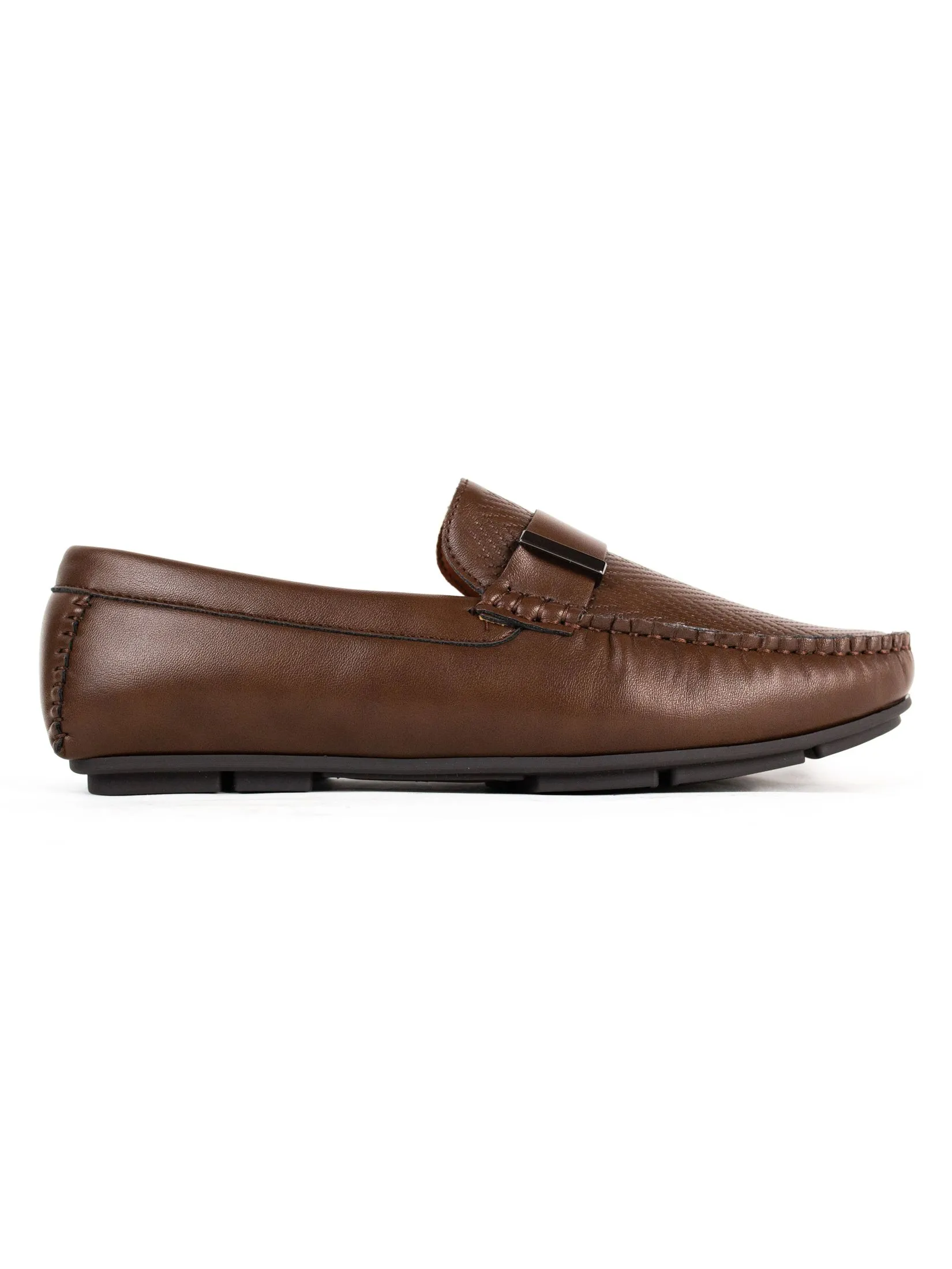 CHARLED Men's PU Loafer RC Coffee
