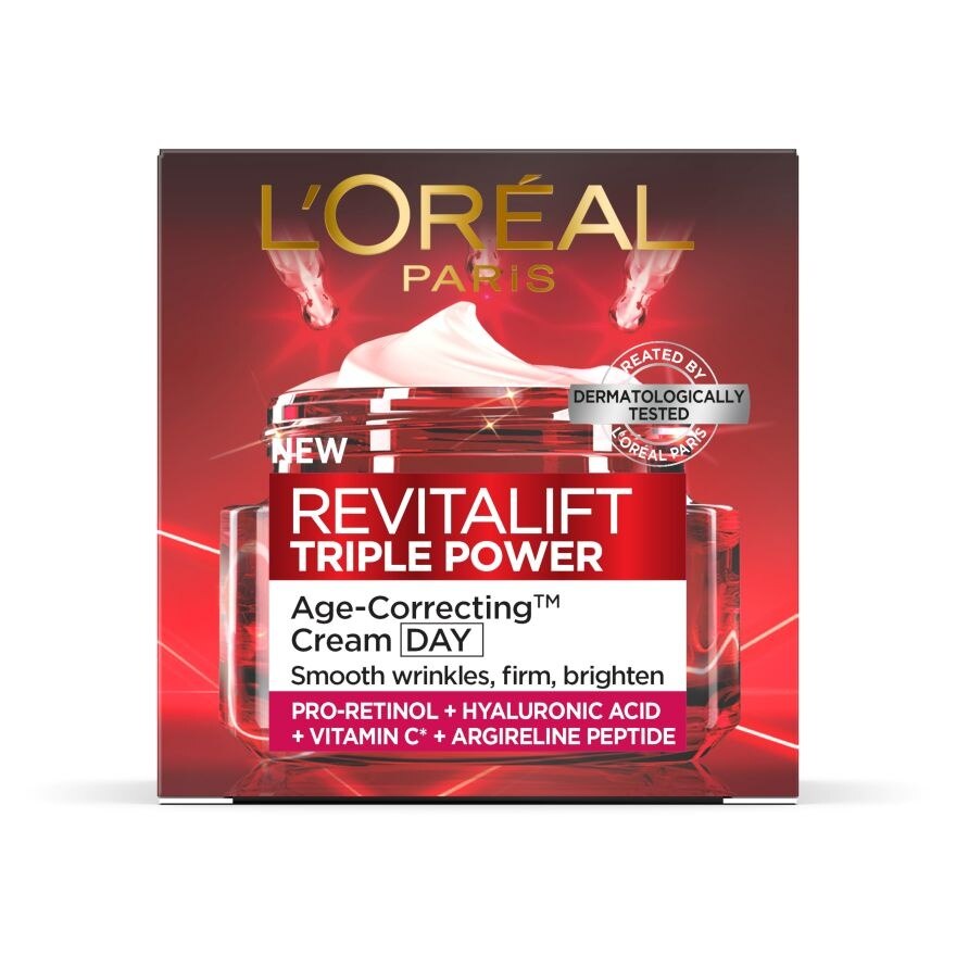 L'Oreal Paris Revitalift Triple Power Age-Correcting Cream Day 50 Ml.