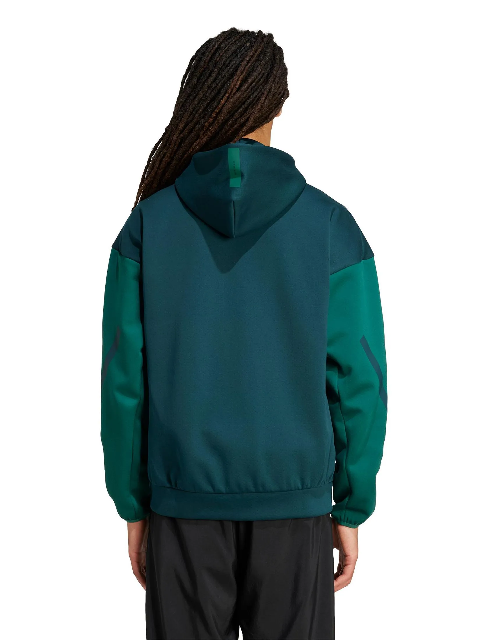 ADIDAS Men Hoodie Full-Zip Adidas Z.N.E. JY4826 Green / Aurora Ivy / Collegiate Green