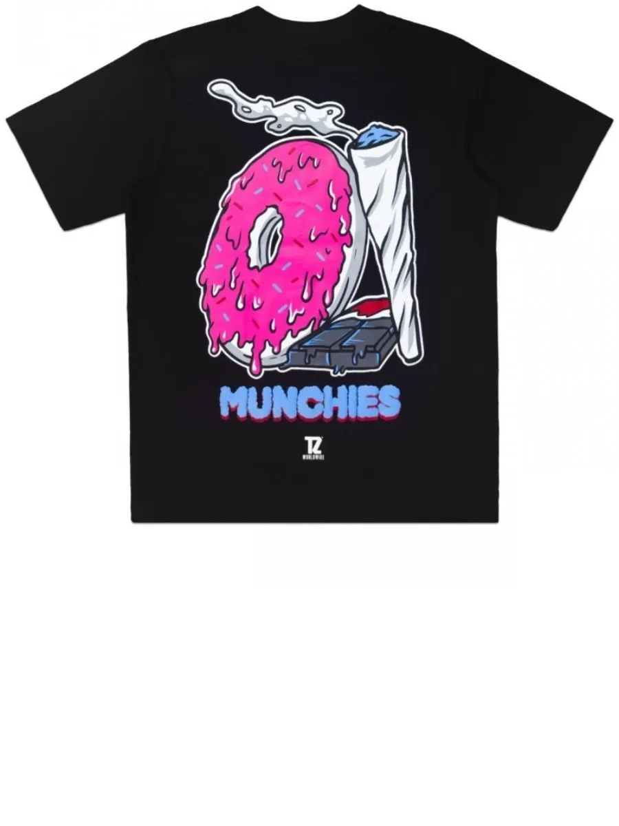 TZ WORLDWIDE MEN T-SHIRT TZ MUNCHIES CONY SHORT SLEEVE BLACK