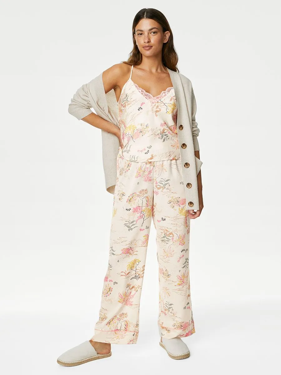 MARKS & SPENCER Women Cami Top Dream Satin Print