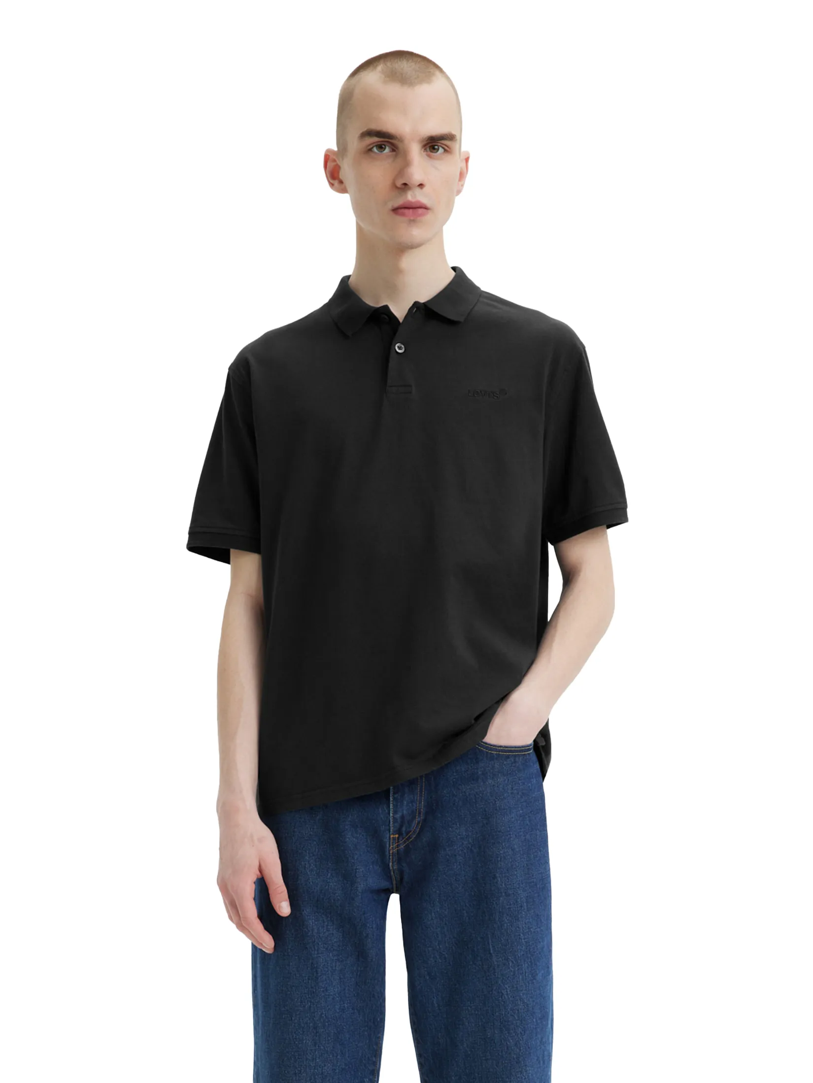 LEVI'S Men's Authentic Polo Black