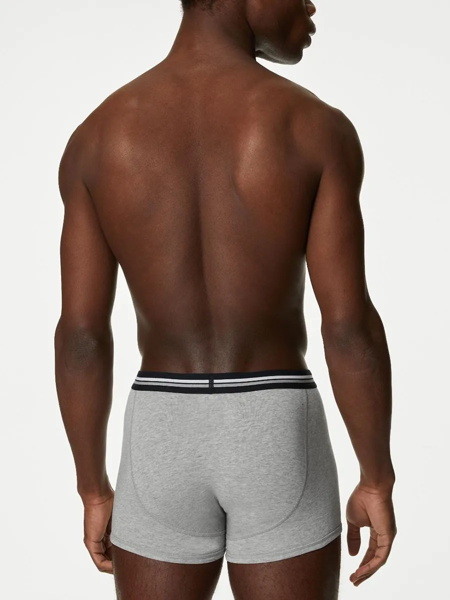 MARKS & SPENCER Men Trunks Cotton Rich Cool & Fresh 5pk Zz_Multi
