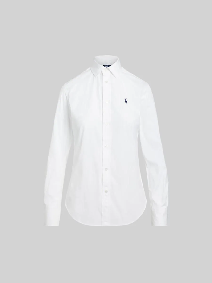 POLO RALPH LAUREN Women Shirt-Classic Fit Cotton Shirt-White