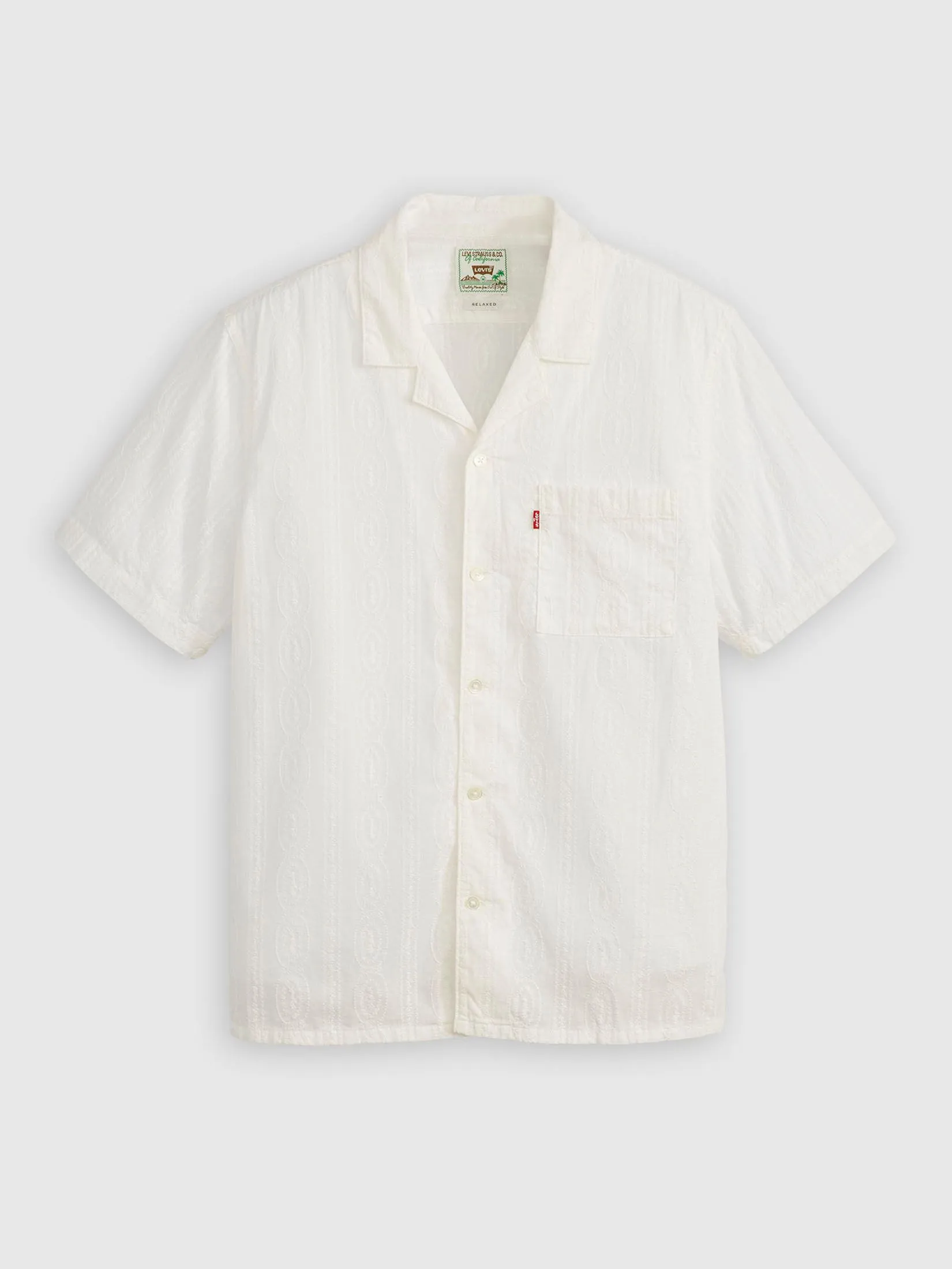 LEVI'S Levi’s Men’s Sunset Camp Shirt White