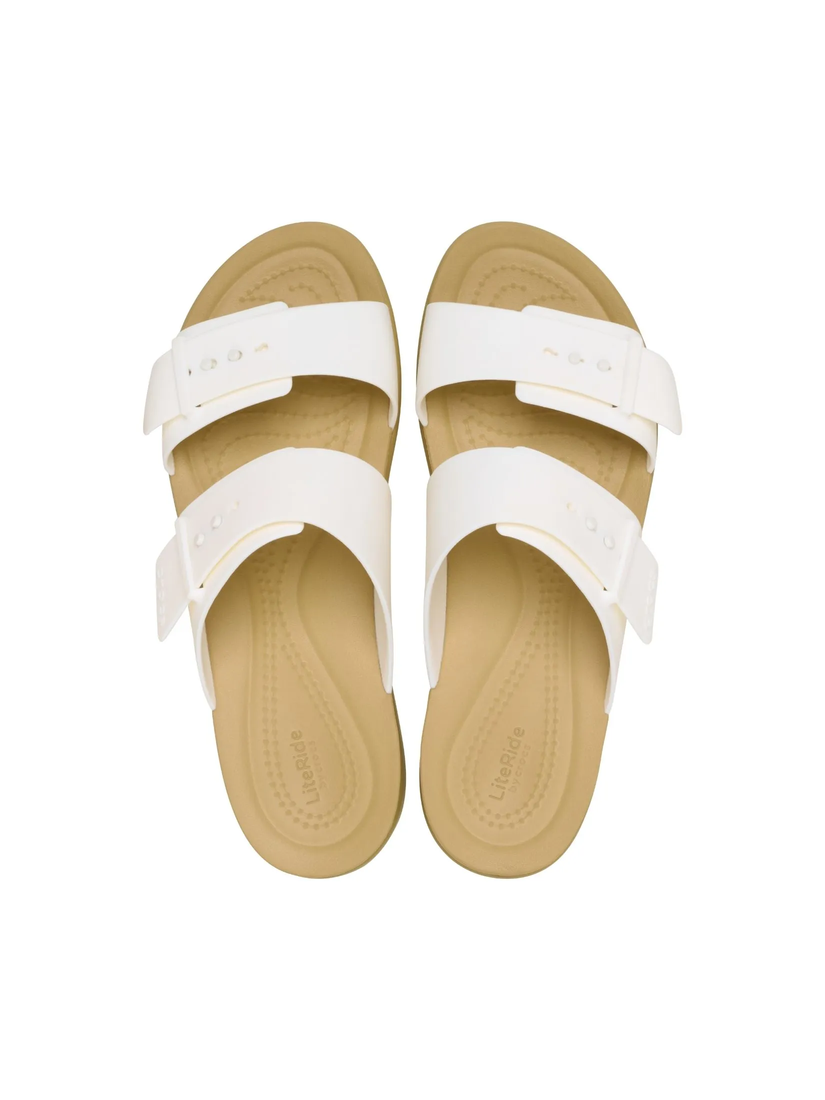 CROCS WOMEN'S BROOKLYN BUCKLE LOW LOW - CHALK/TAN