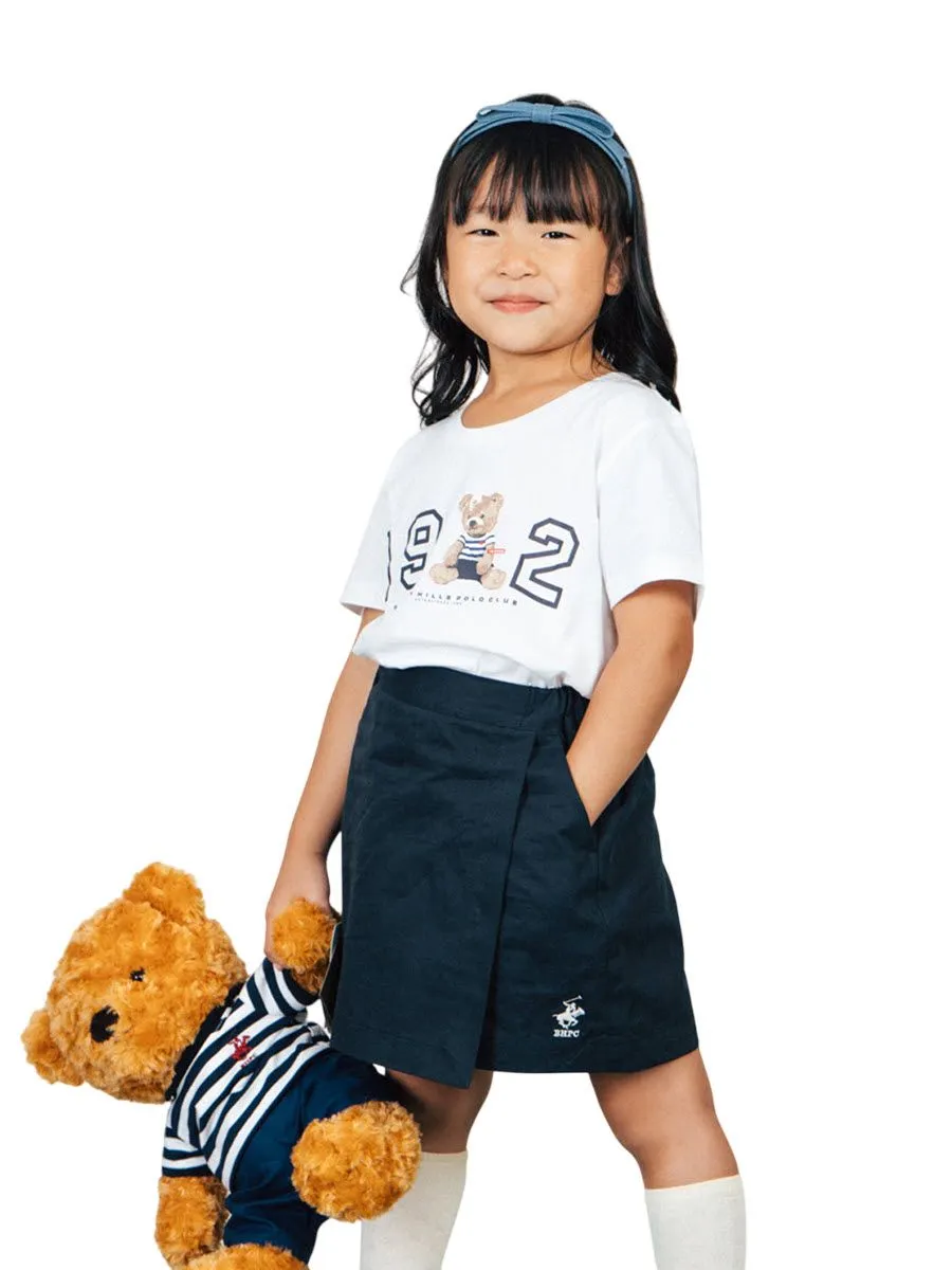 BEVERLY HILLS POLO CLUB Dark Blue Girls Skorts Model KT2C001 Size - L