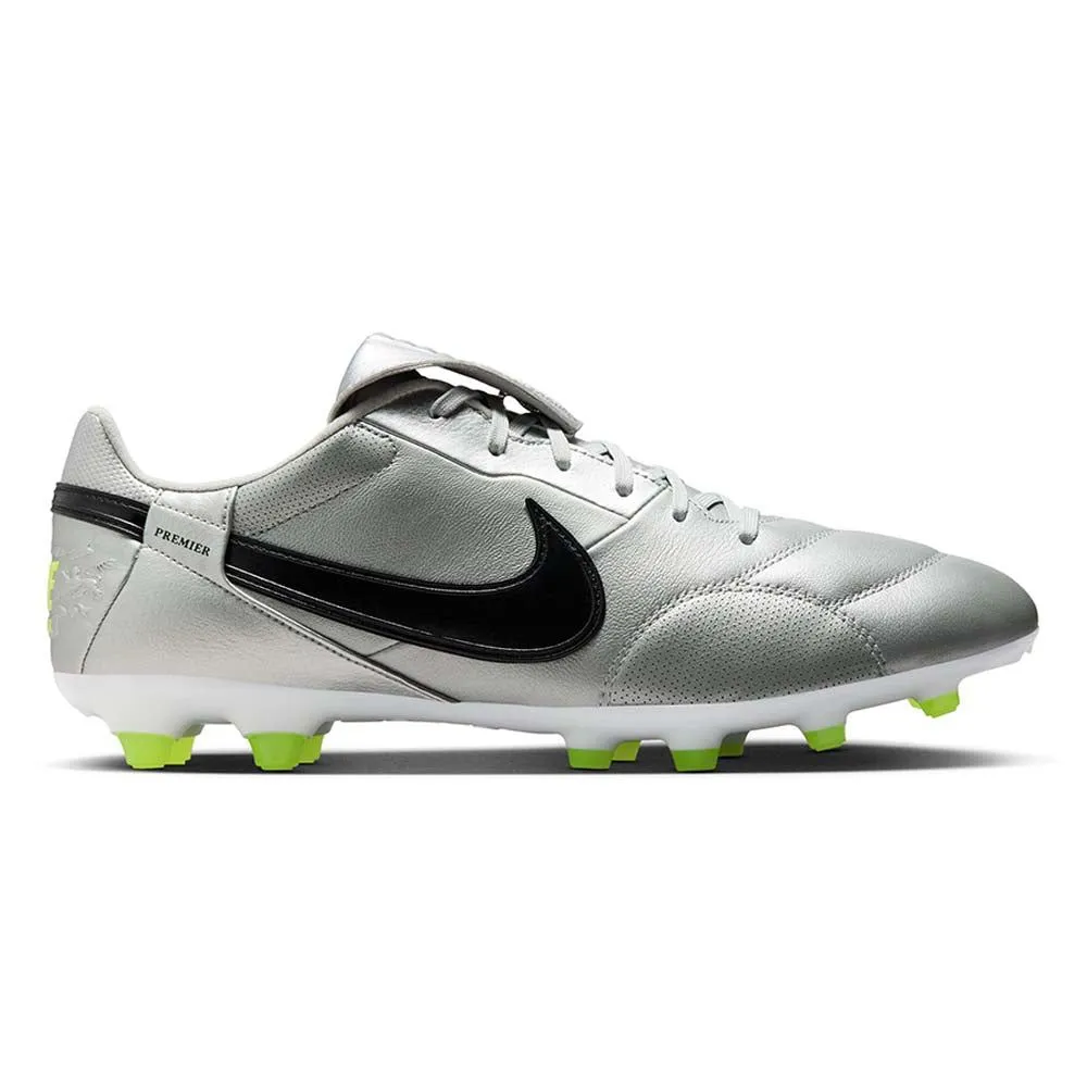 NIKE Premier 3 FG Men Football Shoes Silver - NI083SH750ENTH