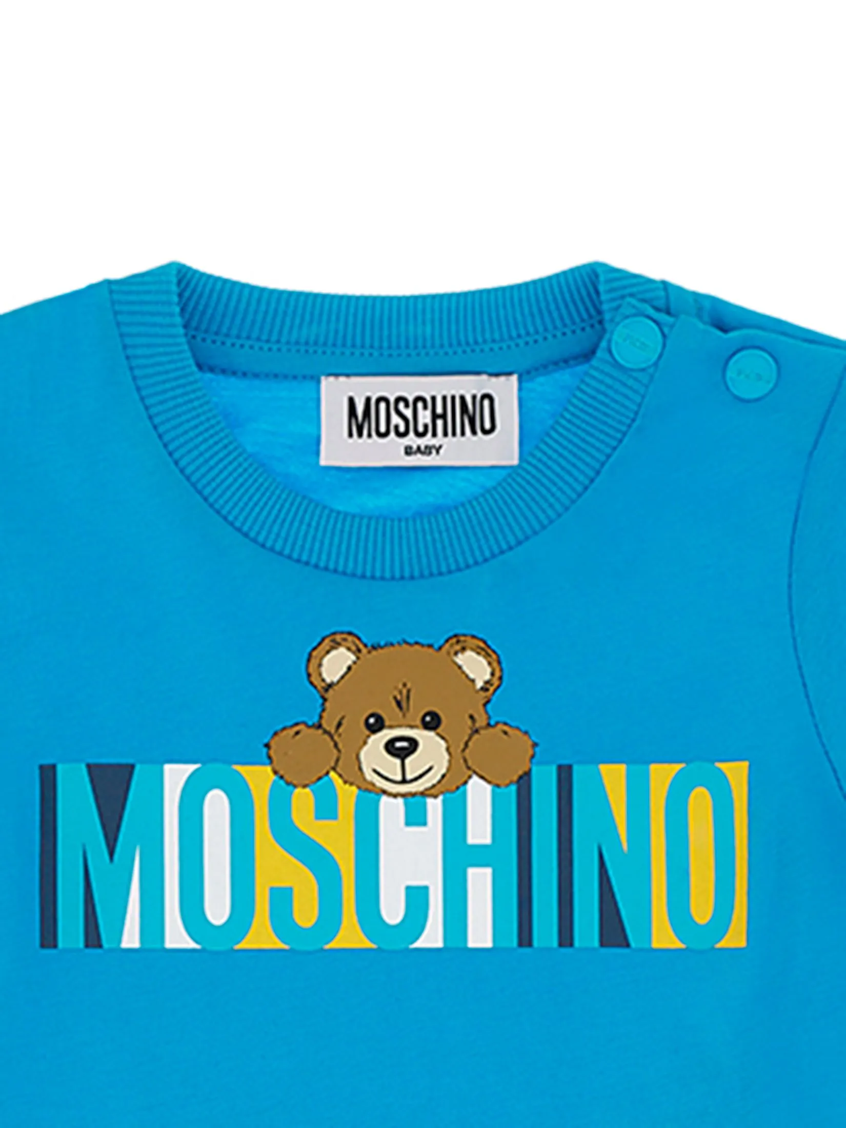 MOSCHINO KID Unisex Toddler Set T-Shirt + Shorts Blue