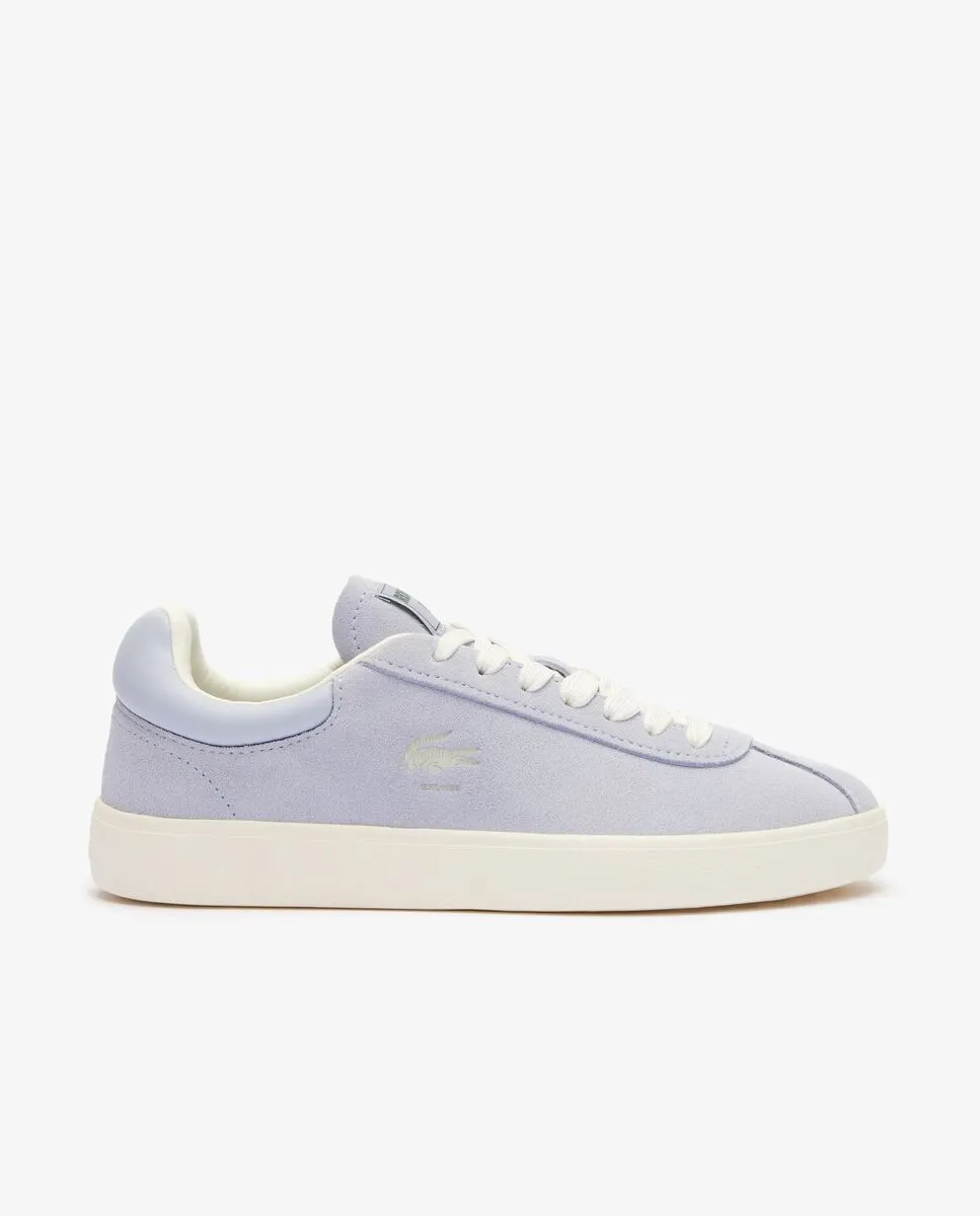 LACOSTE Women’s Baseshot Tonal Leather Trainers Blue