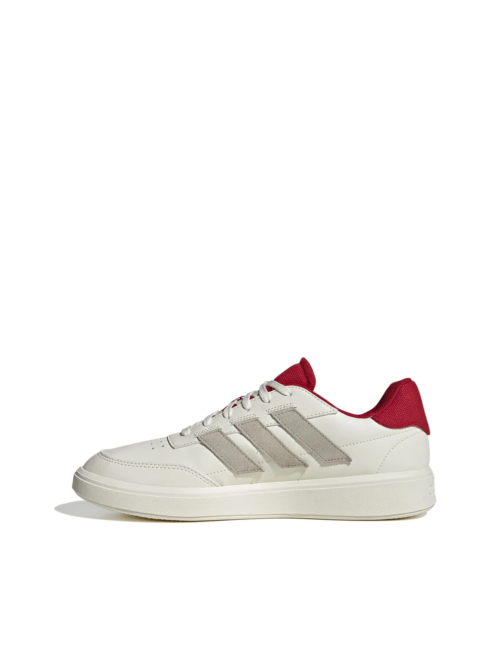 ADIDAS Men Shoes Courtblock Off White / Wonder Beige / Better Scarlet
