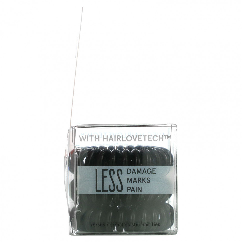 Invisibobble, Original, бесследное кольцо для волос, черный, 3 шт. В упаковке