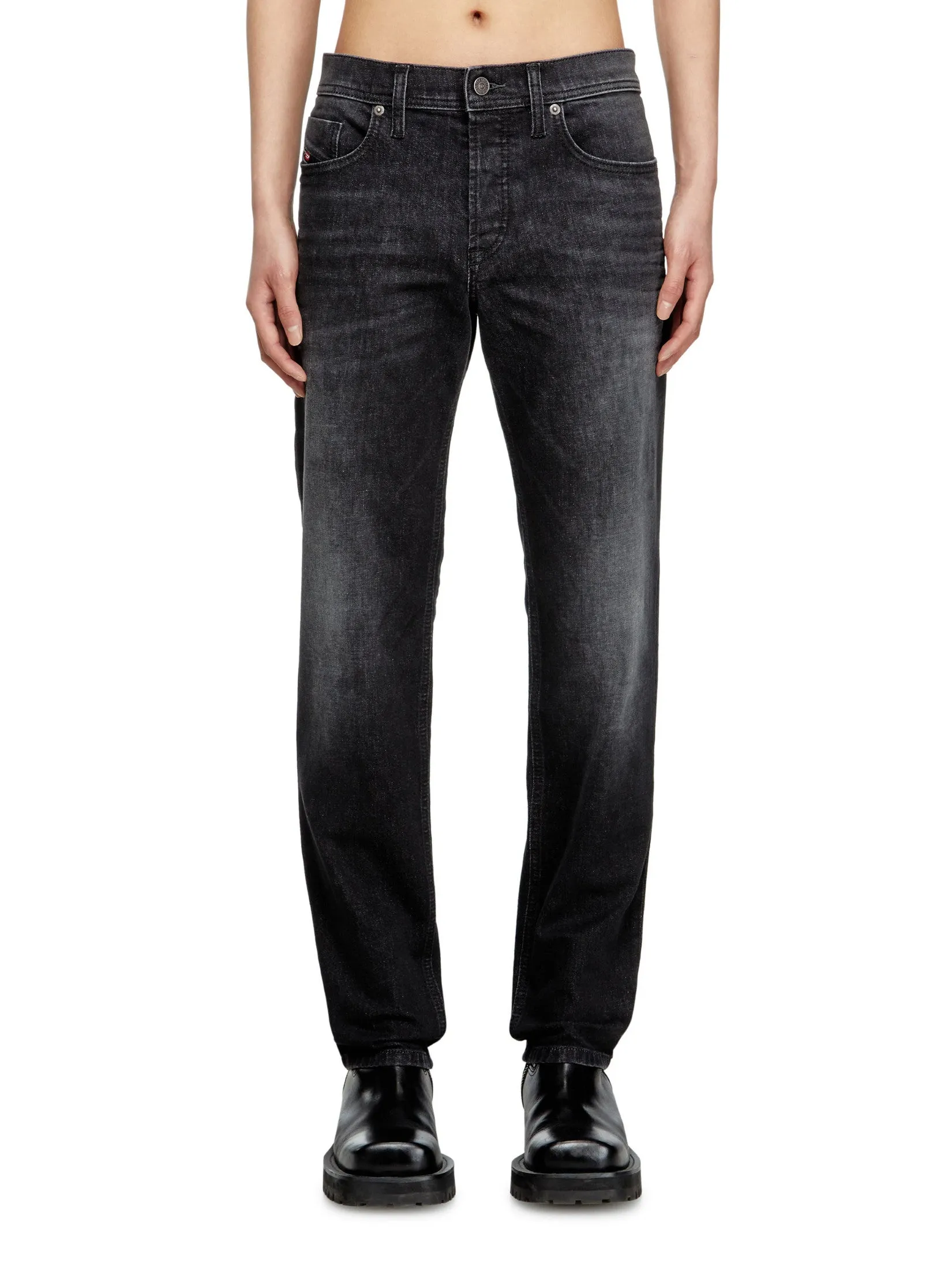 DIESEL Men Jeans Pants 2023 D-FINITIVE L.30 TROU Black