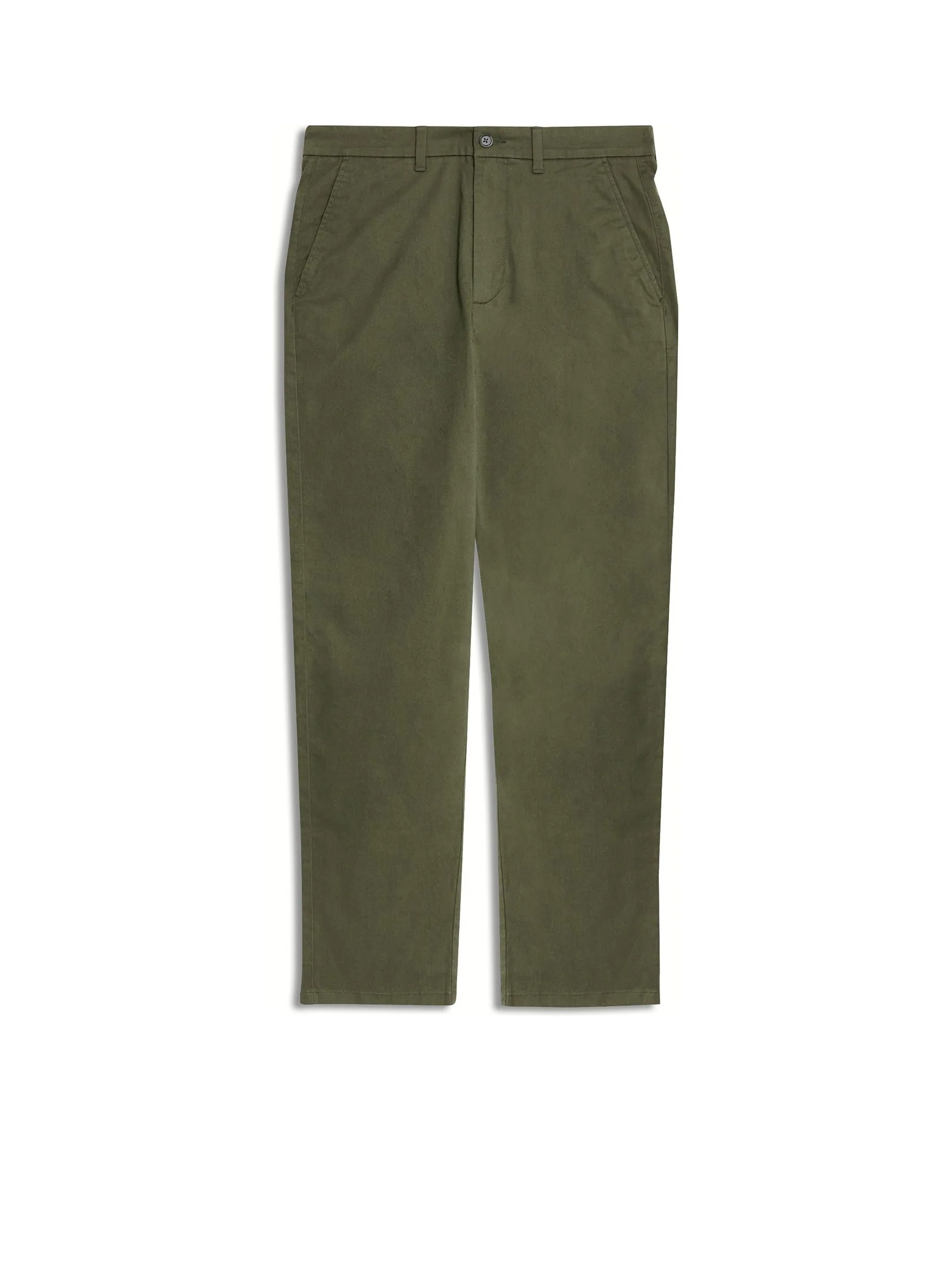 MARKS & SPENCER Men Chino Pants Loose Fit Stretch Faded Khaki
