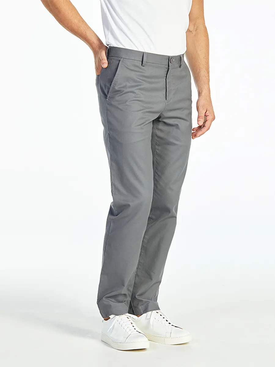 ELLE HOMME MEN RELAXED CHINO PANTS W8L274DG - DARK GREY