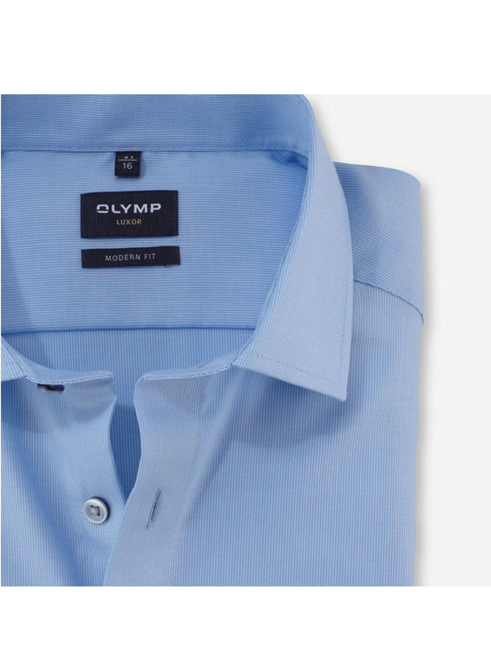 OLYMP MEN S SHIRT LONG SLEEVES BUSINESS SHIRT MODERN FIT EASY IRON BLUE