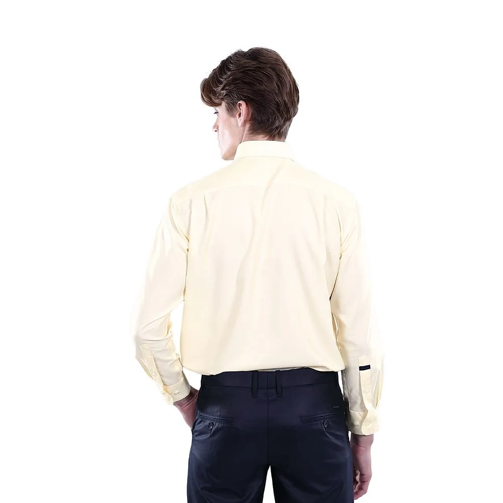 ARROW NON IRON LONG SLEEVE SHIRT Comfort Fit Yellow Color