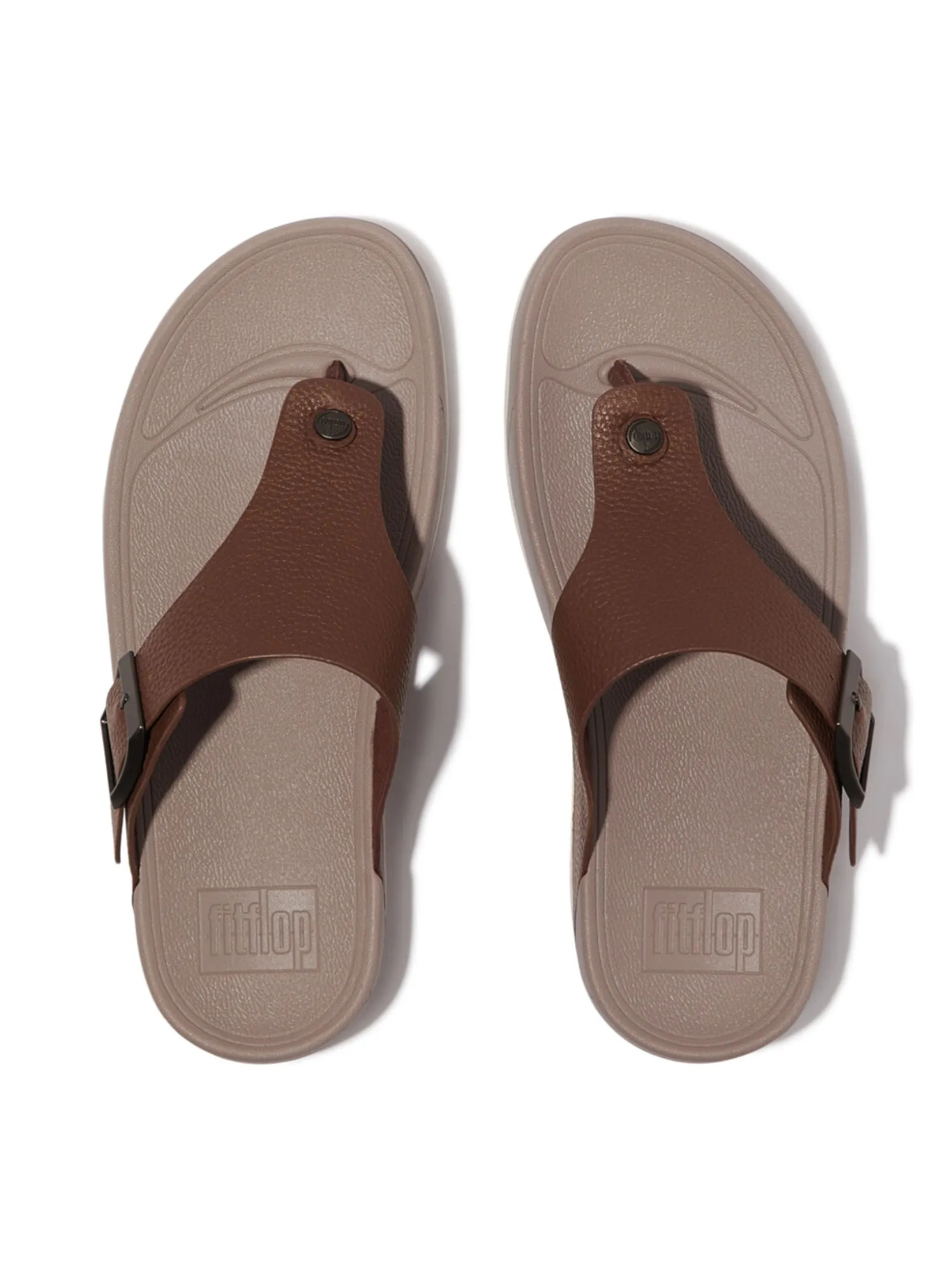 FitFlop™ MEN'S TRAKK II BUCKLE TUMBLE T/P BROWN