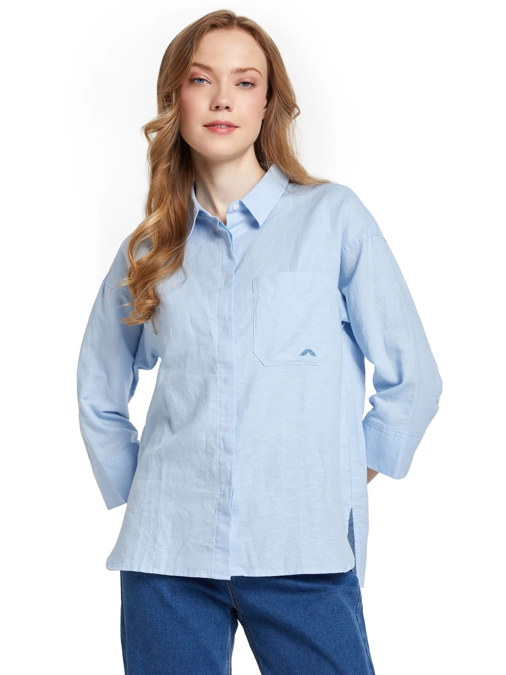 ALUMNUS Women Shirt Long Sleeves Collar Neck