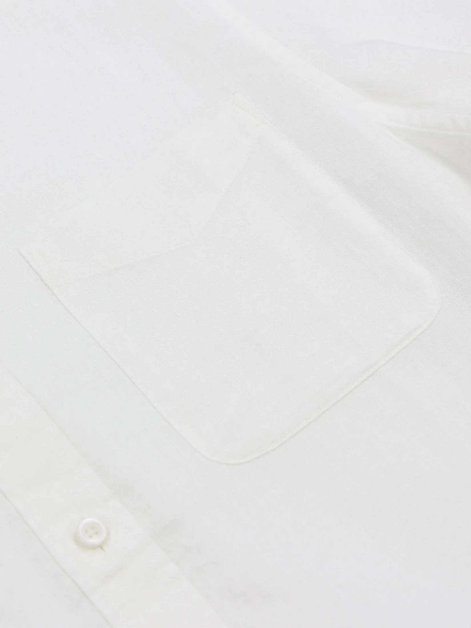 GIORDANO Men's Slim Poplin Linen Shirt  White