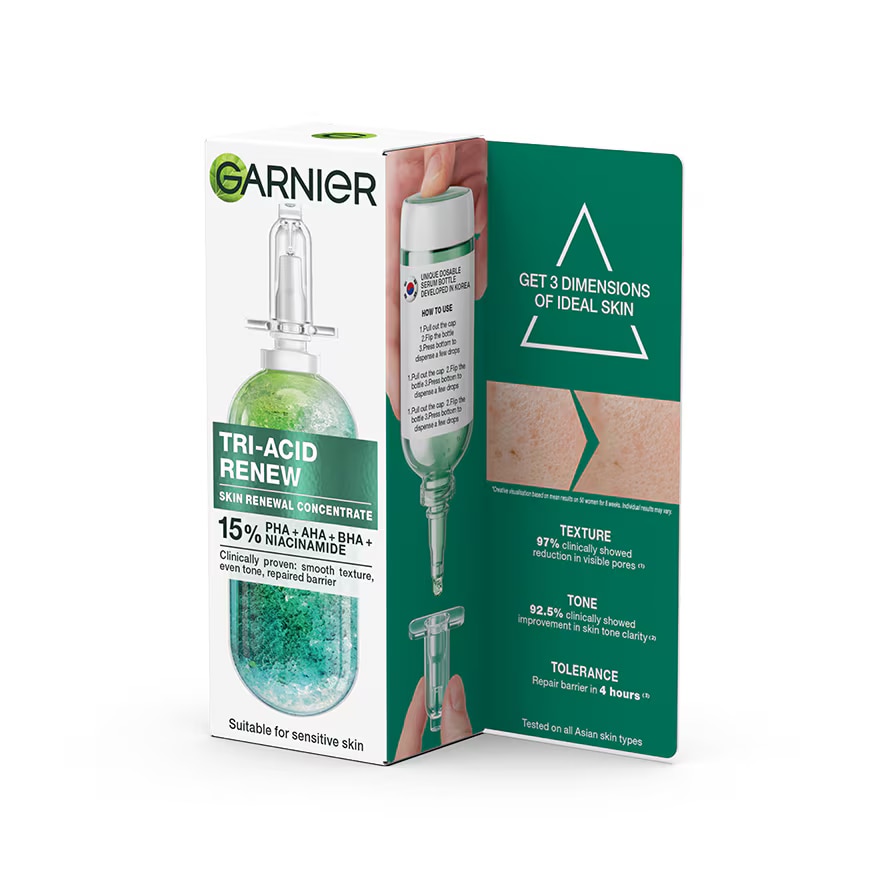 Garnier Tri-Acid Renew Skin Renewal Concentrate 20 Ml.