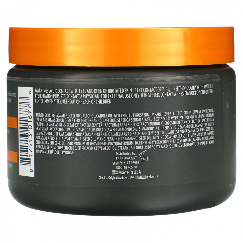 Cantu, Men's Collection, несмываемый кондиционер с маслом ши, 370 г (13 унций)
