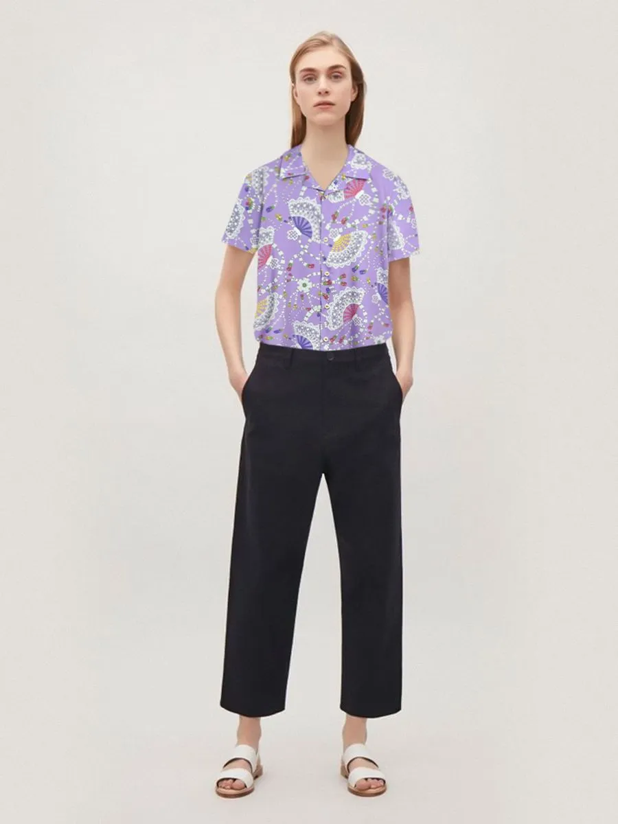 ICONIC WOMAN PURPLE MALAI SONGKRAN HAWAII SHIRT
