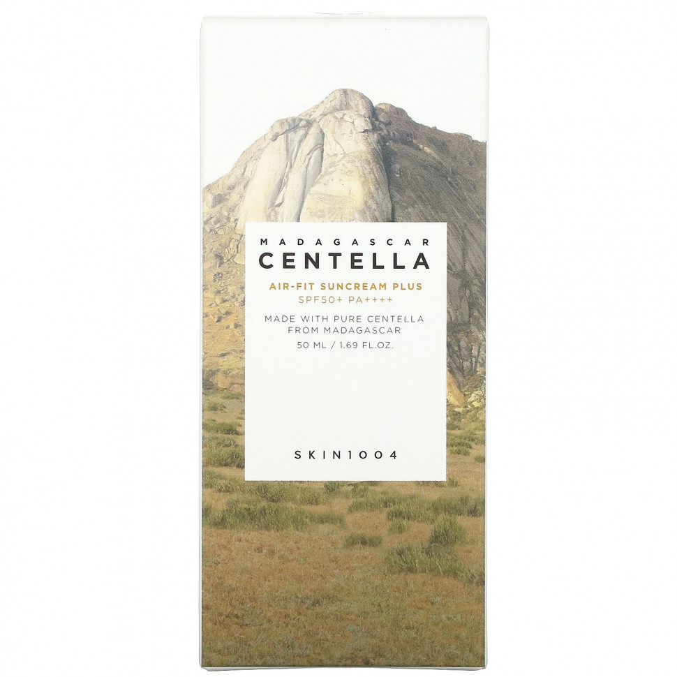 SKIN1004, Мадагаскарская центелла, солнцезащитный крем Air-Fit Plus, SPF 50+ PA ++++, 50 мл (1,69 жидк. Унции)