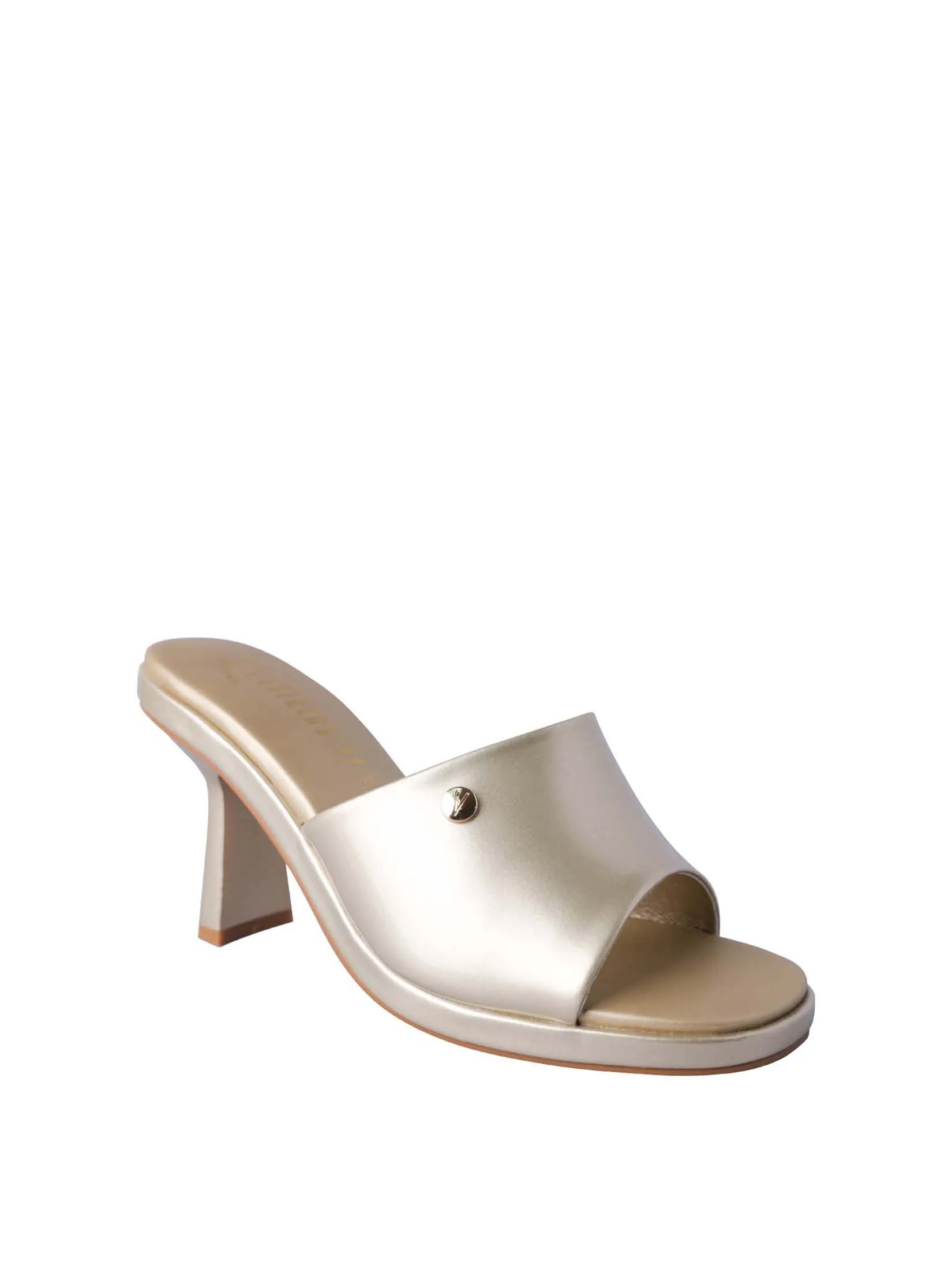 VILLAINS SF GENTLE BREEZE Women's Heeled Sandals GOLD PATENT