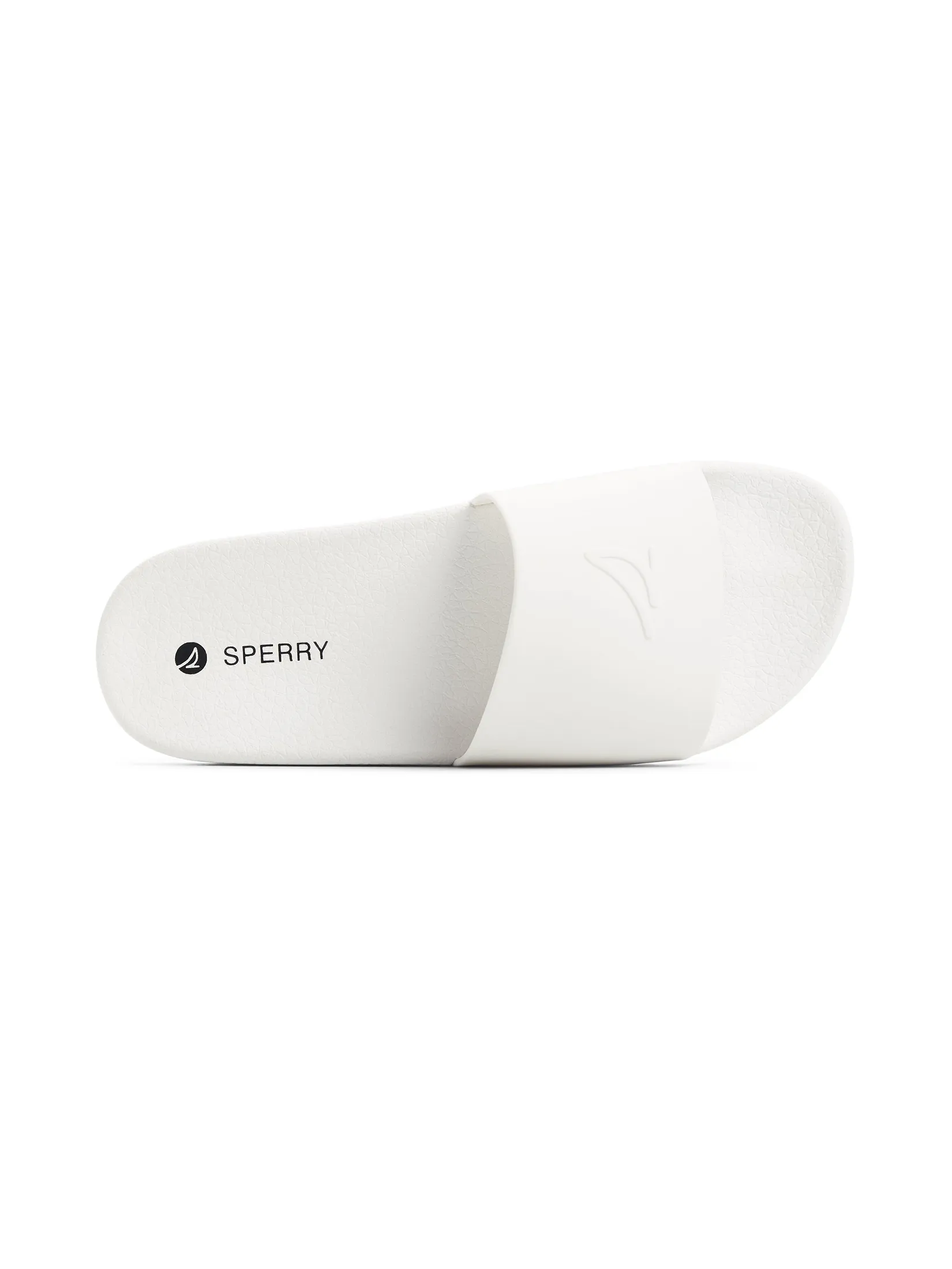 SPERRY MEN WHITE FREEBOARD S LOGO SLIDE SANDA