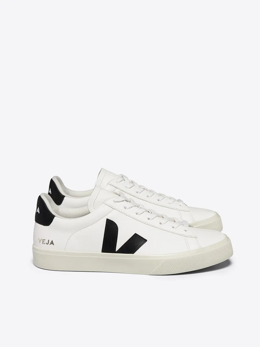 VEJA Women Sneaker Campo Chromefree Leather Extra White Black