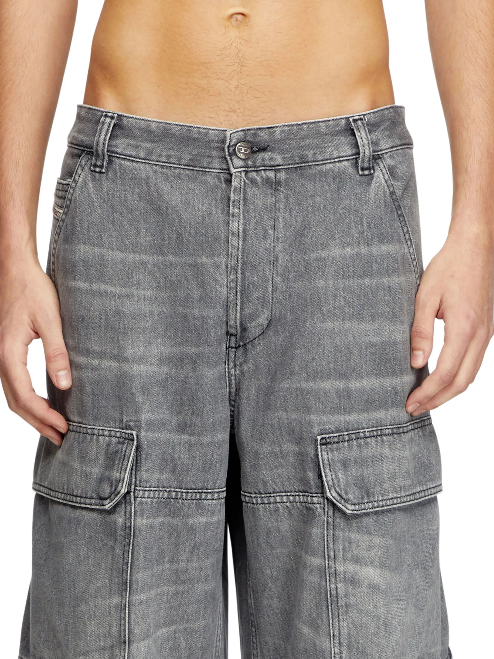 DIESEL Men Jeans Pants JEANS Black