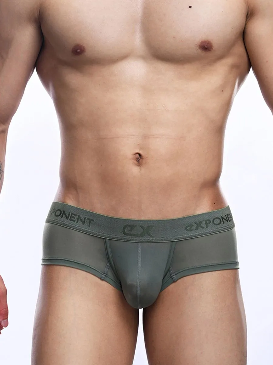 EXPONENT Underwear Elusive Silky - Secret Zone Translucent Mini Trun Army Green