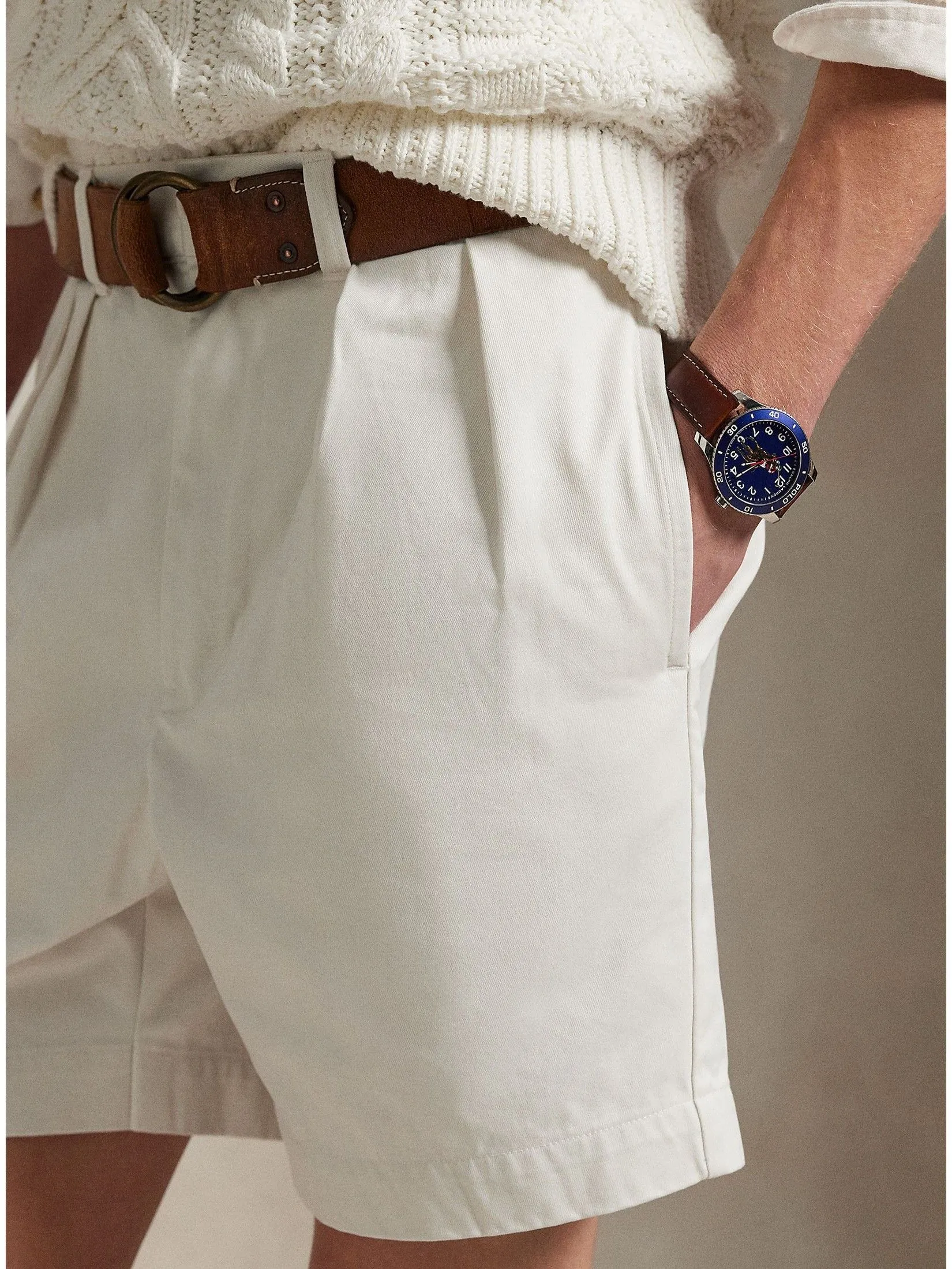 POLO RALPH LAUREN Shorts Men MNPOSHO14H20029 White