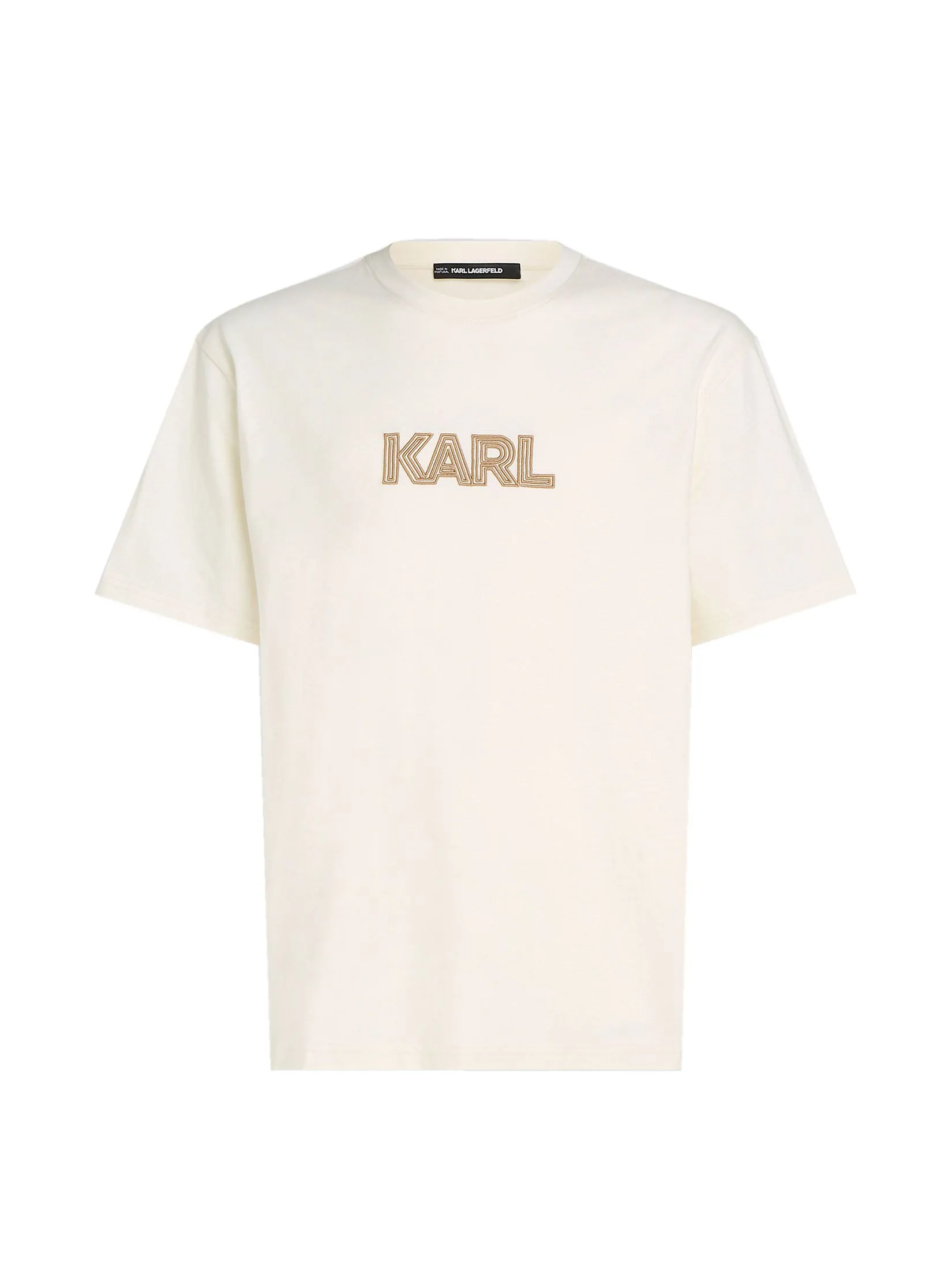 KARL LAGERFELD ART DECO LOGO T-SHIRT PRISTINE