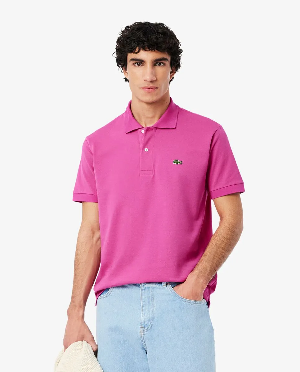 LACOSTE Classic Fit L.12.12 Original Piqu  Polo Shirt Pink