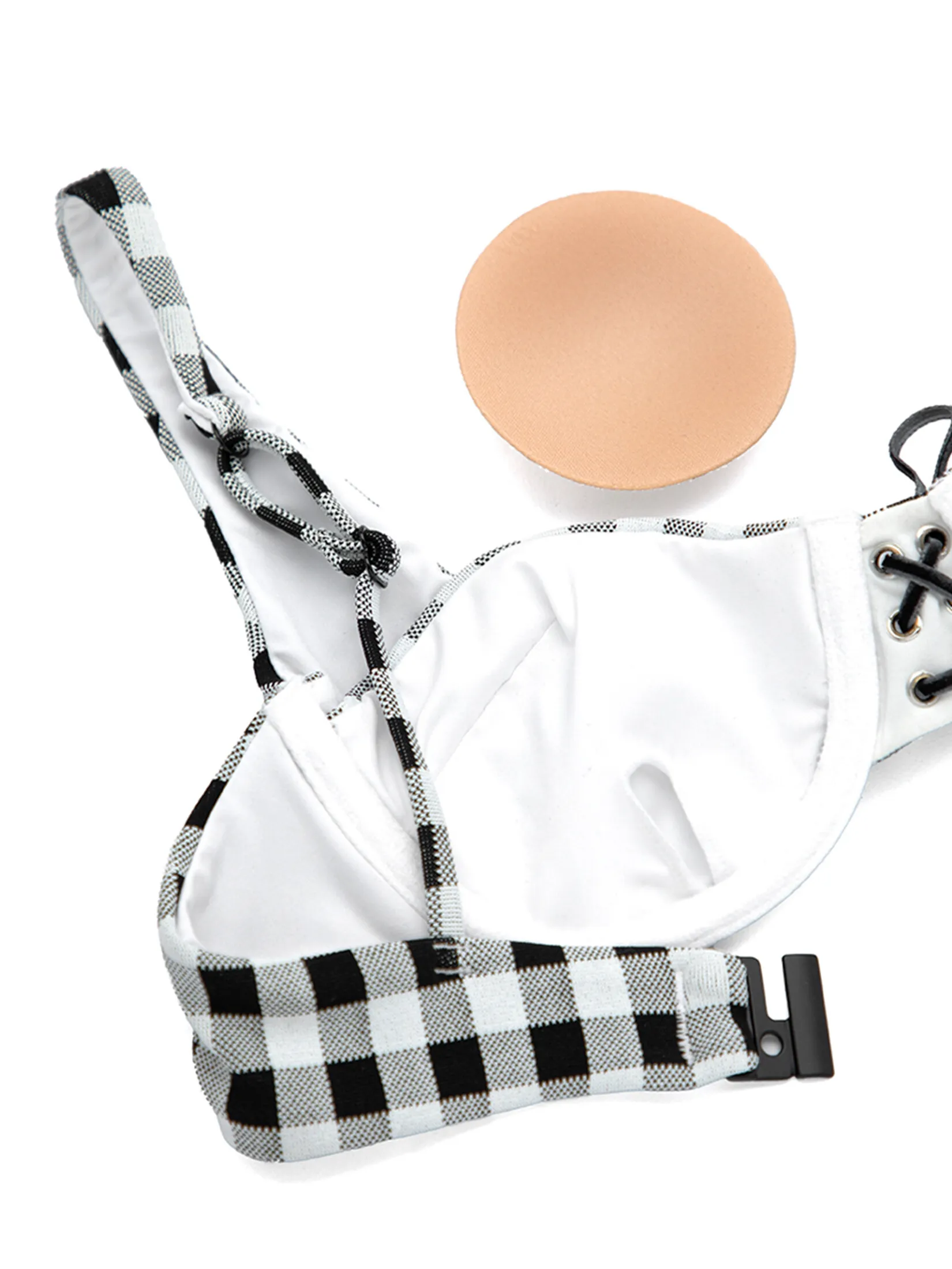 SABINA SWIM SS 25 Woman | CHERRY ON TOP Nottingham Swim Top - Black