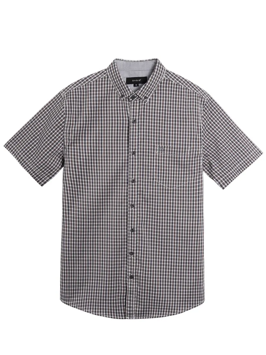 OASIS Men's Short sleeve polo shirt Brown