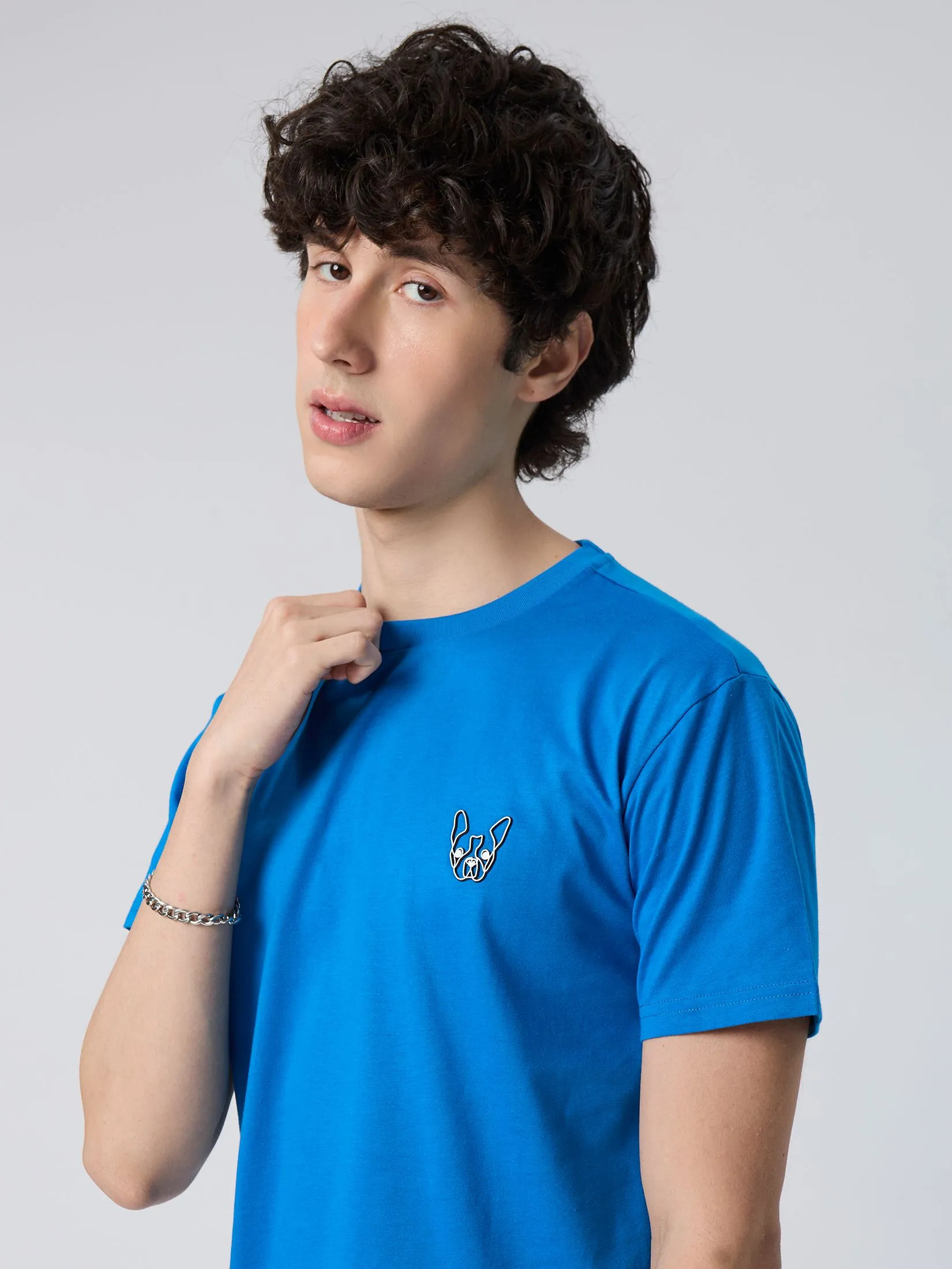 ESP Frenchie Eazy Tee Shirt Man Light blue