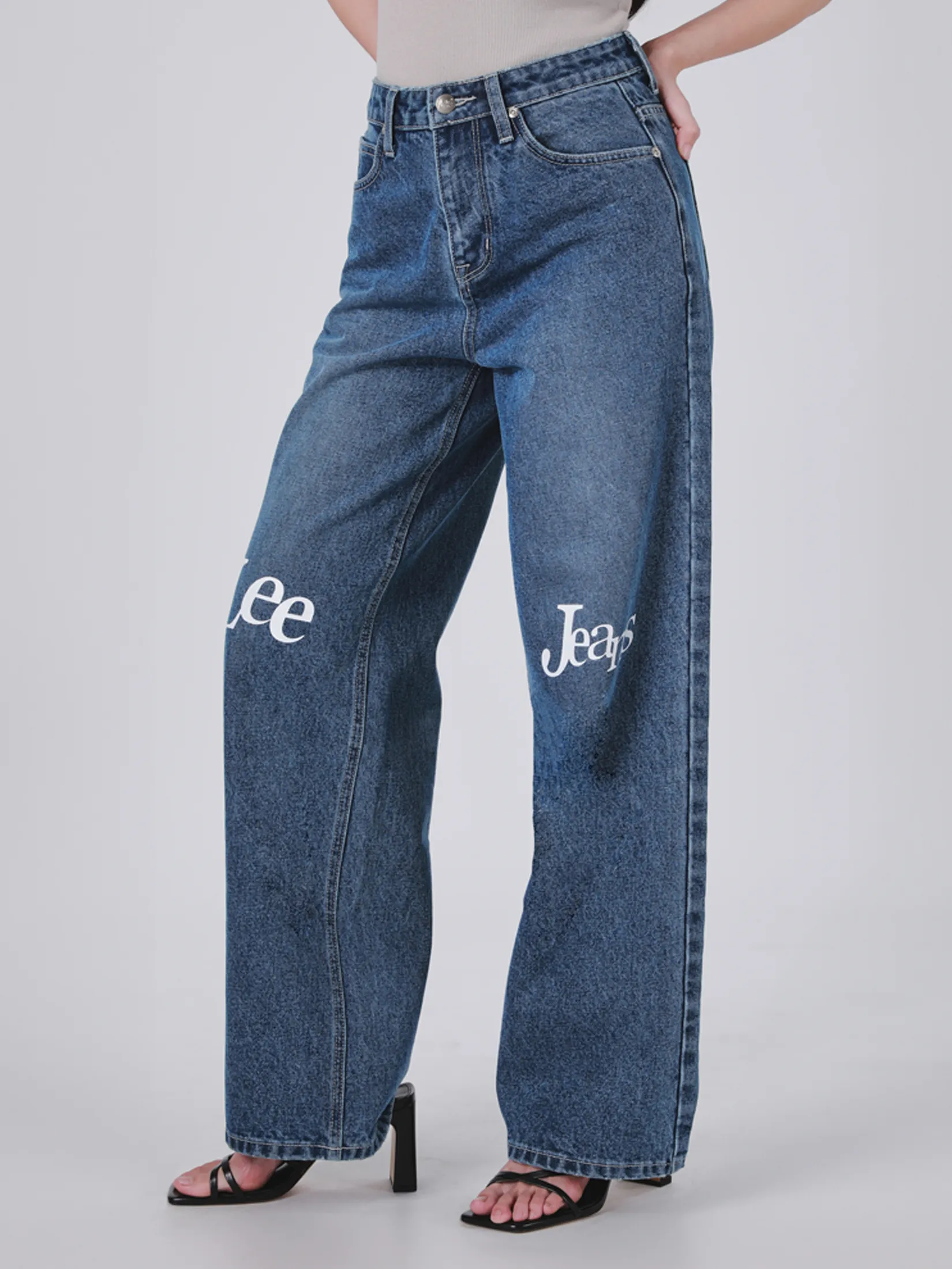 LEE Women s Jeans Lee Pink Collection Mid Relaxed Fit Mid Indigo