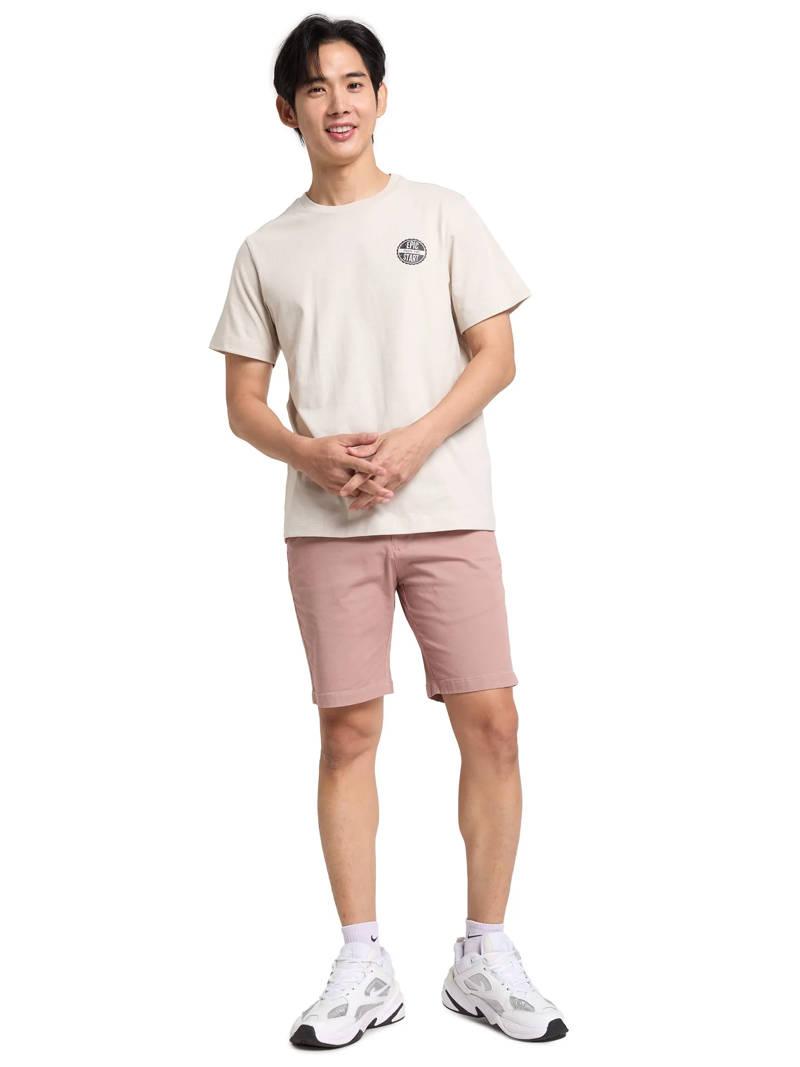 PACIFIC UNION Men Chino Shorts Basic Regular Fit